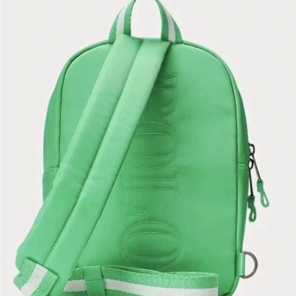 Polo Ralph Lauren Sling Crossbody Plato Forest Green w/ White Embroidered Logo - Picture 3 of 8